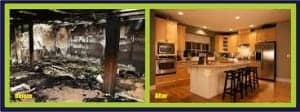 before and after fire restoration